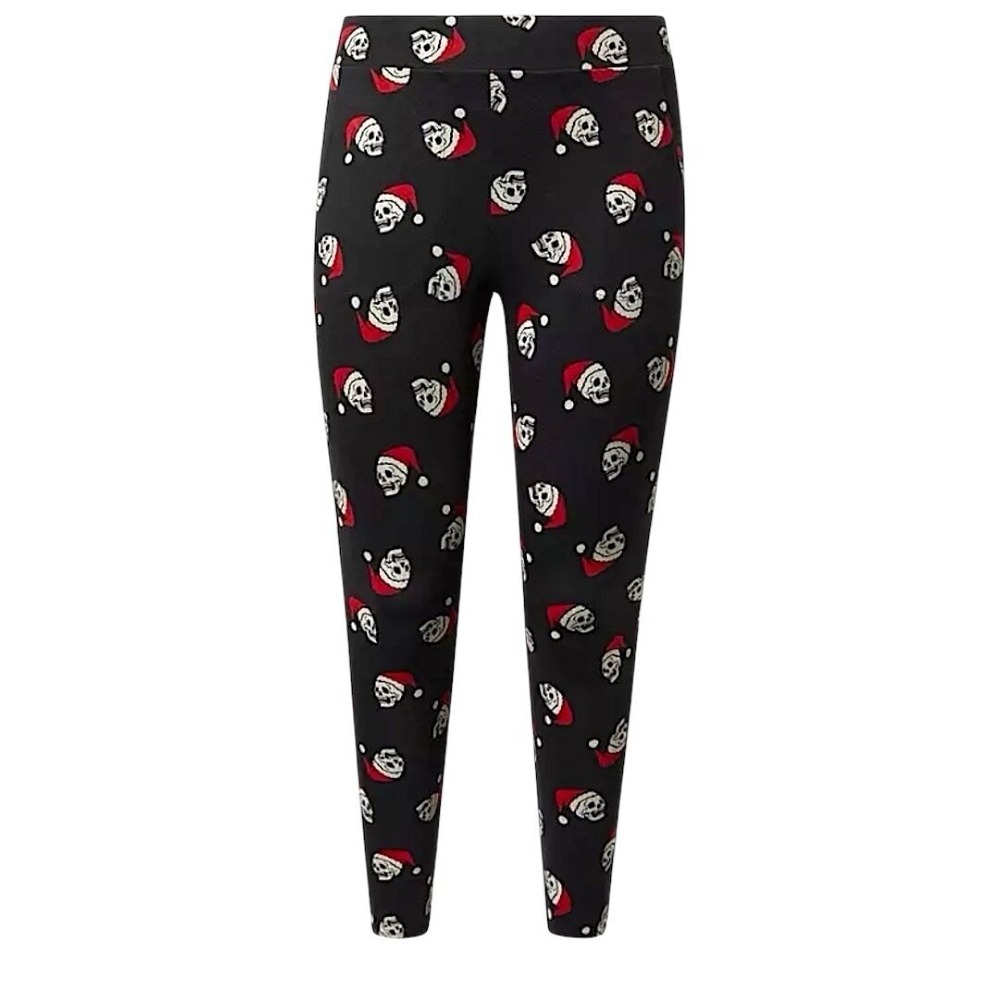 TORRID Skulls in Santa Hats, Signature Waist w/Pockets Leggings NWT Size 1X - Picture 3 of 9